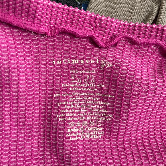 NWT Free People Womens Shirt Clean Slate Seamless Boysenberry Size Medium Large - Picture 10 of 10